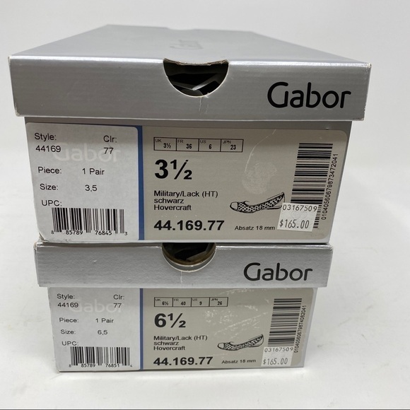 Gabor Ruffle 44-169-77 Schwarz Black military - Picture 8 of 9